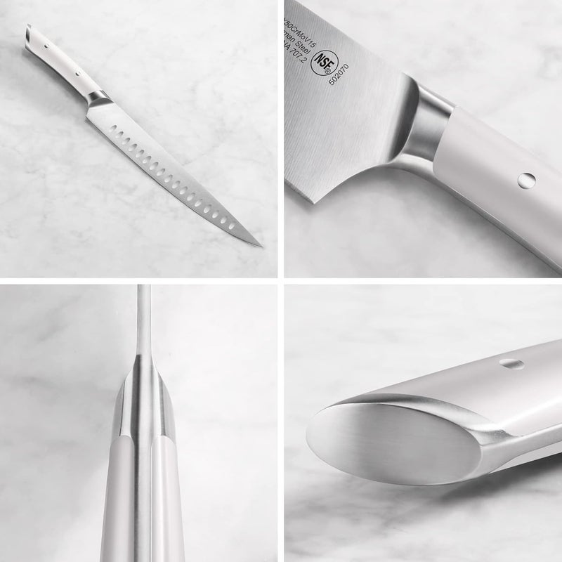CANGSHAN HELENA Series German Steel Forged 2-Piece Carving Set (White) - Image 3